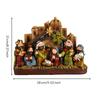 Tabletop Nativity Compact Decoration Warm for Holiday Centerpiece, Collectors