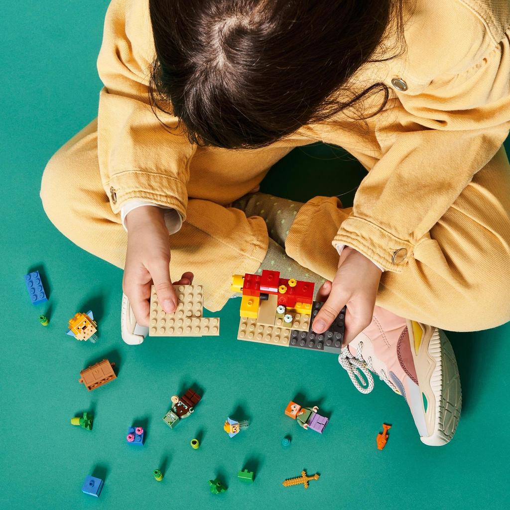 LEGO Minecraft Barriera Corallina 21164 Mattoncini Giocattolo Regalo Videogioco Oceano Ragazzi Ragazze Età 7+