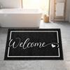 Letter Absorbent Mat Flower Door Mat Stain-resistant Bathroom Mat  Laundry Room