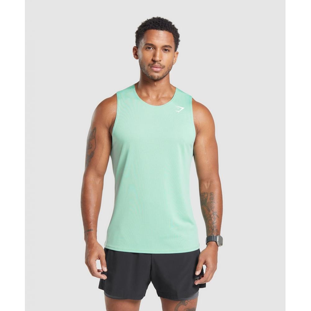 

GYMSHARK Прибытие Танк Lido Green A2A1O ECJQ 3XL