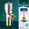 Household Full Copper 304 Stainless Steel Angle Valve for Kitchen & Bathroom – Cold & Hot Water Stop/Splitter Valve