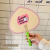 Original Colorful Straw Fan, Portable Old-Fashioned Fan, Summer Handmade Wheat Straw Fan, Woven Retro New Chinese Style Photo Prop