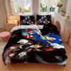 Sonic Shadow Space Printed 3pcs Bedding Set Soft Microfiber 1 Duvet Cover And 2 Pillowcases Home Bedroom Decor Xmas Gift K1808