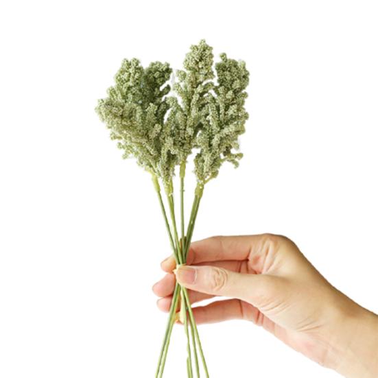 

1 букет из пены, искусственные растения лаванды, цветы для дома, отеля, свадебное украшение светло-зеленый