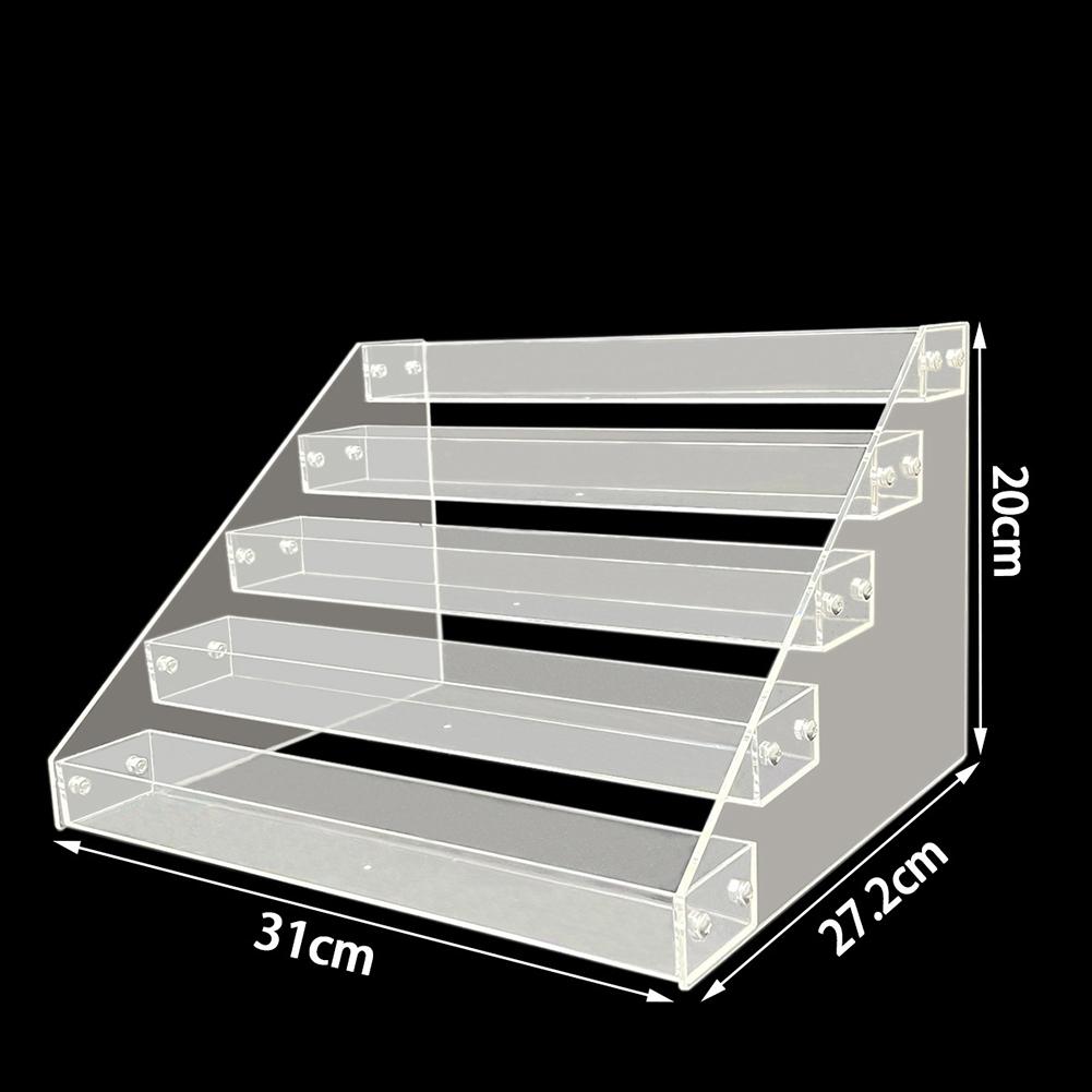 4-Tier Organizer Acrylic Display Stand Compact Dimensions