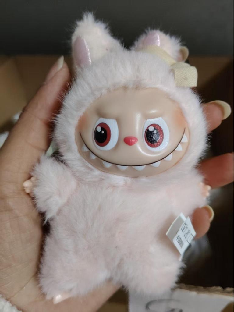 In Stock: Fast Shipping Fabric Doll Keychain with Vinyl Face - Blind Box Plush Figure