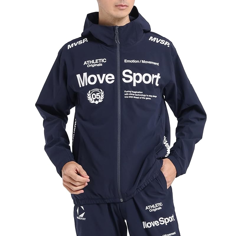 

[Move Sports] jersey cross Descente AIRY TRANSFER TAIKYU authentic logo full zip hoodie stretch water repellent Not easy to fade training running