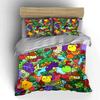 Colorful Fruits and Vegetables Artwork Exquisite three-piece bedding set gift for kids and adults