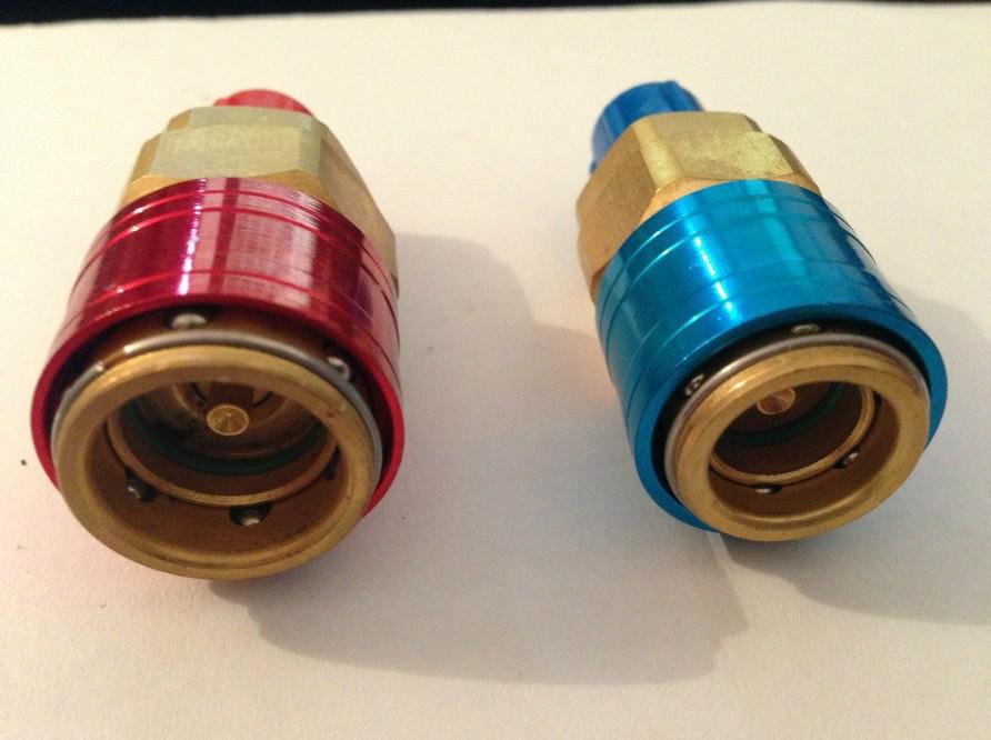 R134A Quick Coupler: Car AC Refrigerant Charging Connector QC-12 Default Items