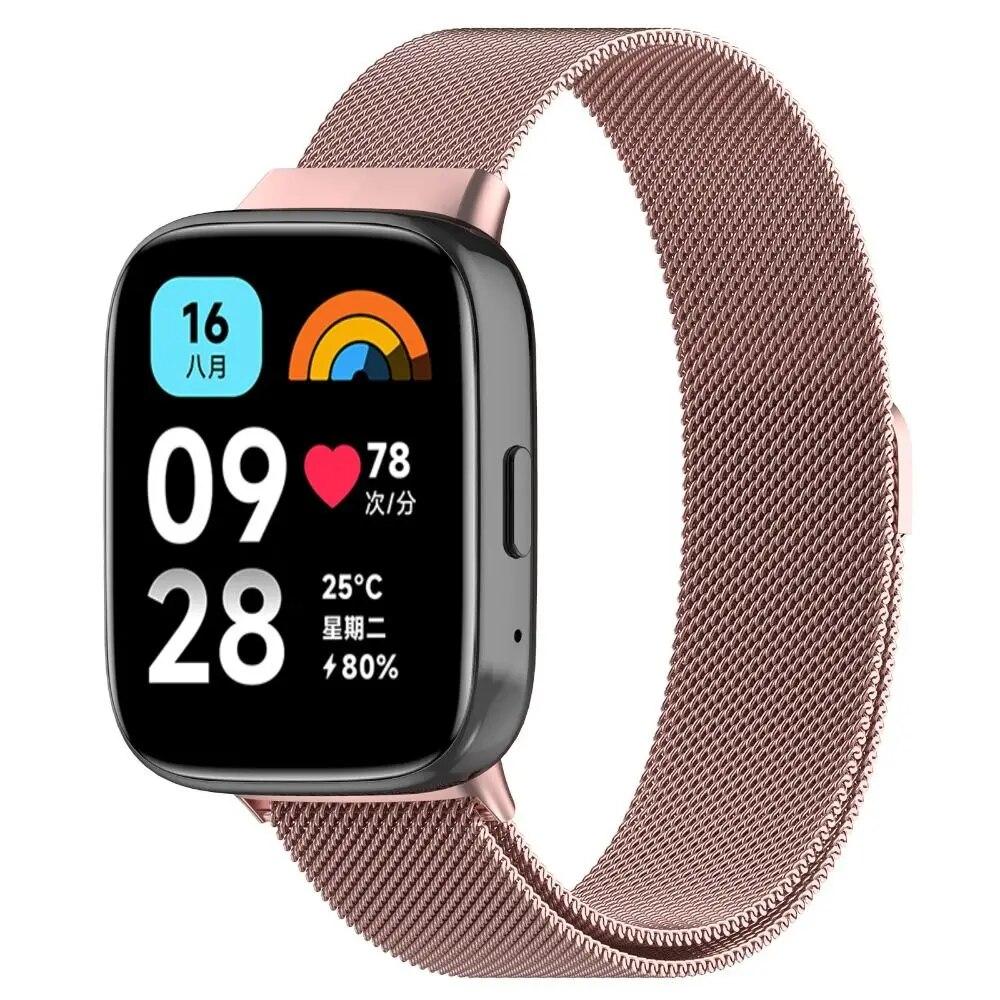 Milanese Strap for Redmi Watch 3 Active Bracelet Strap Belt Replacement Metal Wrist Watch Metal Watchband for Redmi Watch 3 Lite Accessories