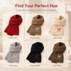 Thicken Knit Scarf Soft Neckerchief New Cross Scarf  Women