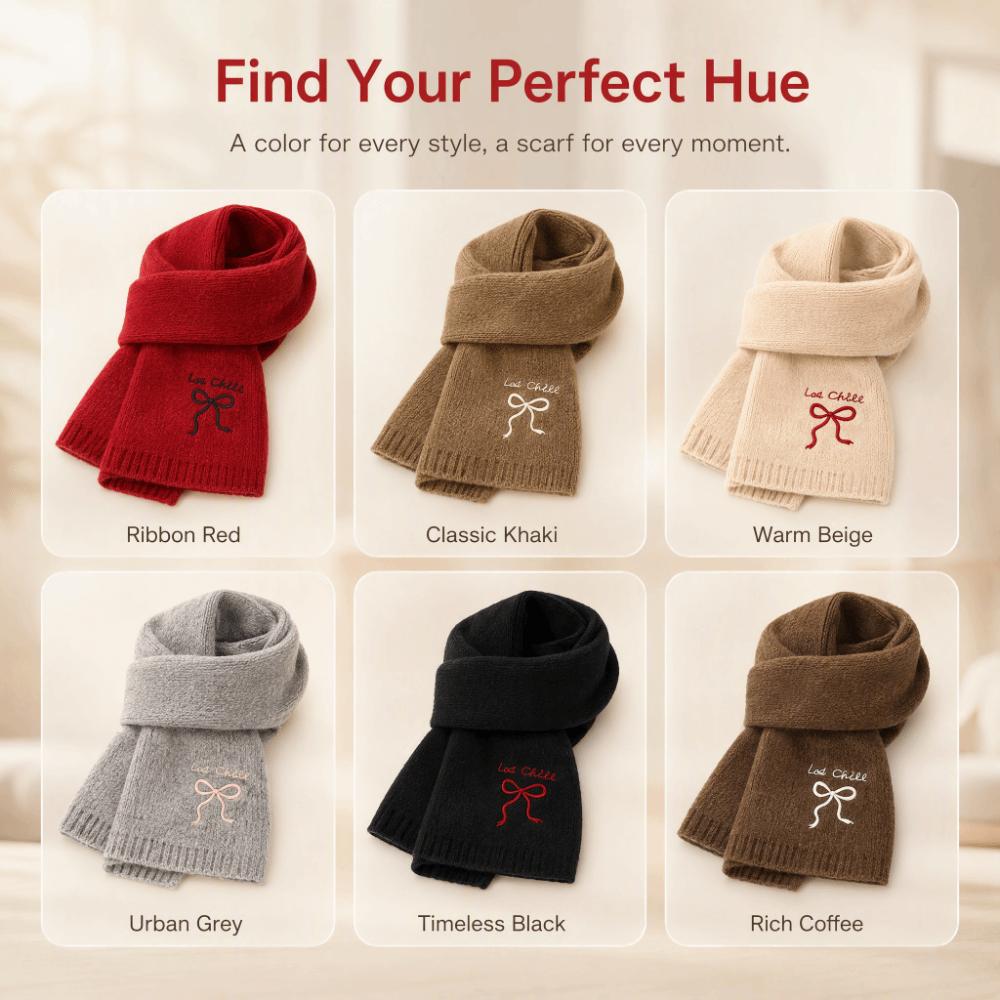 Thicken Knit Scarf Soft Neckerchief New Cross Scarf Women