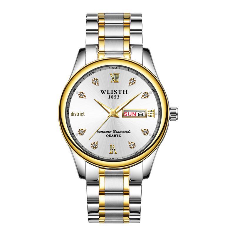 Wolis Men's Waterproof Quartz Stainless Steel Watch