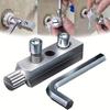 Wasserhahnventil Gewindeausdreher - 1/2" & 3/4" Schraubenentfernungswerkzeug, Ausdreher-Set für abgebrochene Schrauben für Haus- & Industrieinstallationen