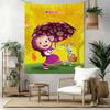 Masha Bear Wall Decor Tapestry Art For Pet Memorial Birthdaywedding Party Backdrop Family Gift