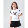 Montagut Girls' Summer 2-Piece Pleated Skirt Outfit