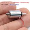 1 stk DIY Fingeravtrykkslås DC 7.4V 9V 12V Mini Rund 10mm Sylinder Suge Skyv-Trekk Type Lineær Solenoid Elektromagnet