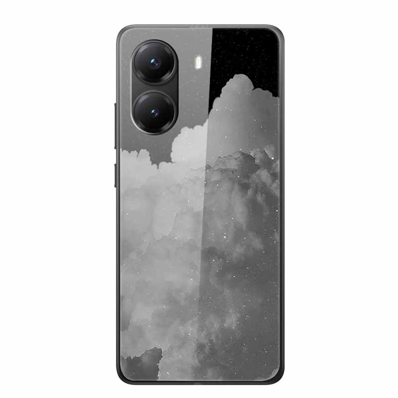 Glass Case for Poco X7 pro Luxury Phone Back Capa Lovely Case for PocoX7pro X 7 pro Hard Tempered Shield Animals Cartoon Cover