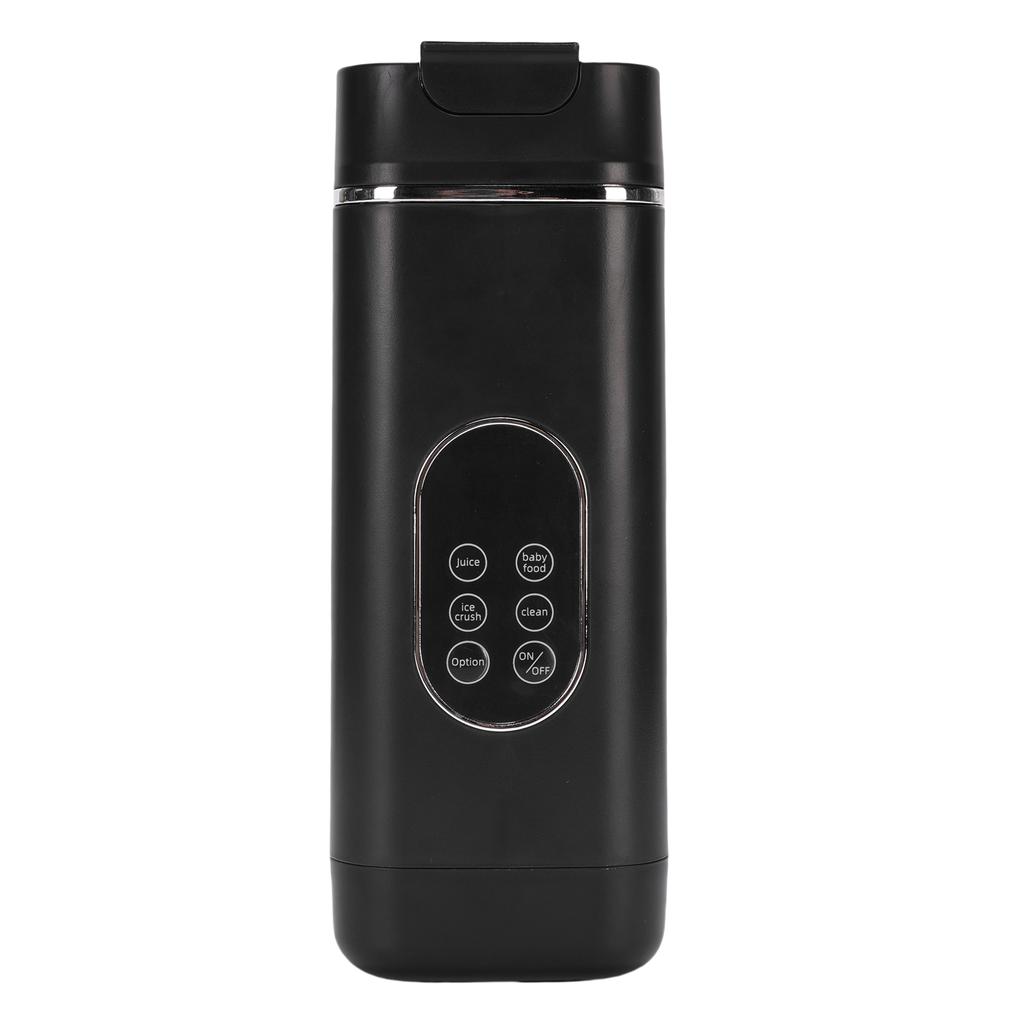 Portable Blender 12 Blade USB Charging Digital Display Smoothie Maker Travel Blender Black