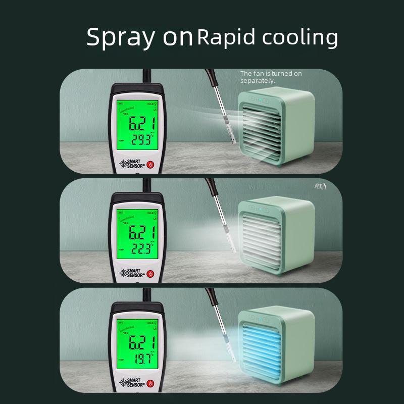 "USB Mini Desktop Air Cooler & Humidifier"