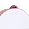 Double Rows Tambourine Wooden Tambourine, Percussion Drum, Metal Bell Hand Drum for