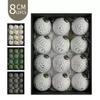 Antique Style Christmas Ornament Set: Scratch-off Ball Decorations for Trees and Windows