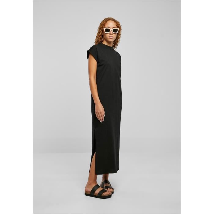 Robe t-shirt longue à épaules déployées femme Urban Classics