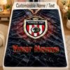 Flannel BlanketSunderland FC Custom Name Text Personalized Soft Warm Throw Blanket Home Decor Gift