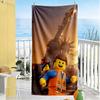 Lego Bricks Beach Towel Super Soft Absorbent Comfortable Lightweight