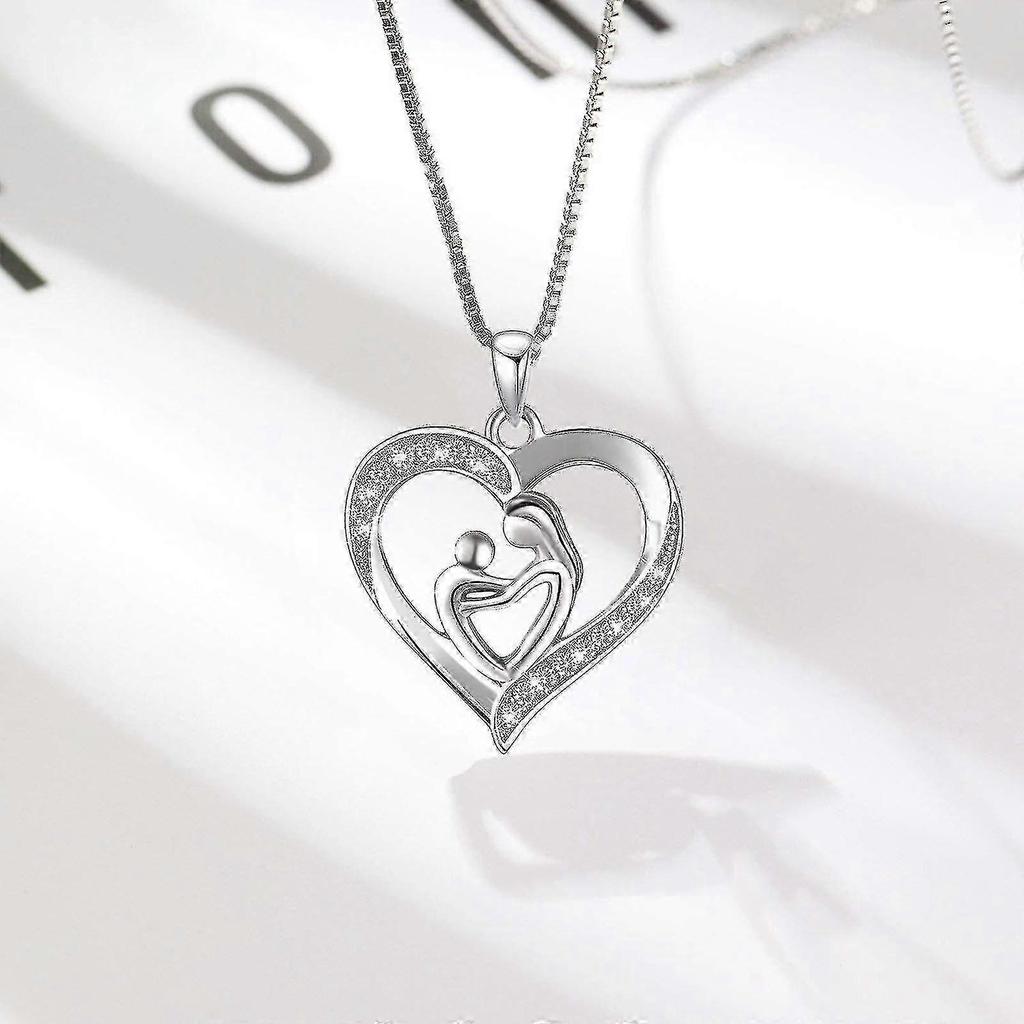 Women Heart Necklace Unique Gift Party To My Daughter Love Mom Heart Necklace