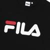 Fila T Shirts Unisex Black Crew Neck Moderate FS2RSF2120X-BLK-