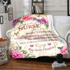 Nurse'S Legacy Blanket Personalized Name Soft Warm And Versatile For Sofa Bed Office And Travel Machine Washable Comfortable In All Seasons Best