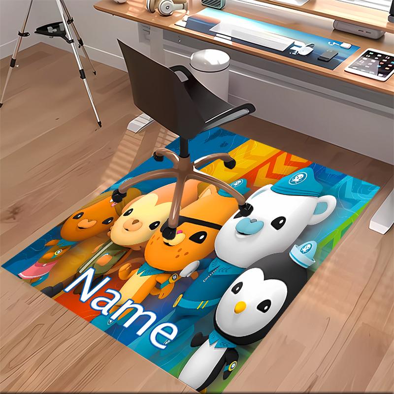Custom Personalization Octonauts Print Area Rug - Soft, Washable Non-Slip Indoor Mat,Living Room,Home&Office Decorative Rug