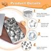 12/30PCS Stainless Steel Mini Cookie Cutters Set Geometric Shape Baking Tools for Biscuit Fondant Kitchen Baking Supplies