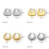 Geometric Gold Stainless Steel Earrings For Women Fashion Jewelry Gift For Ladies