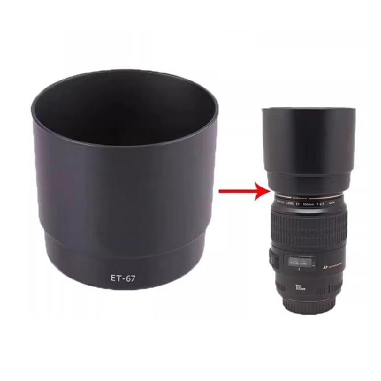 Protective Lens Shade for EF 100mm F/2.8 Macro Lens Mount Minimizes Scattered Lights and Prevents Fingerprints
