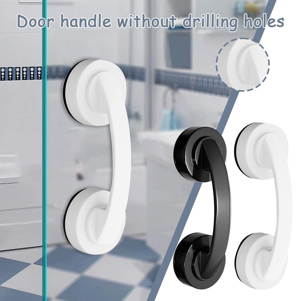 Suction Cup Shower Handle Glass Door Handle No Drilling Grip Wand Push Pull Helper Strong Vacuum Grab Puller for Mirror Bathroom