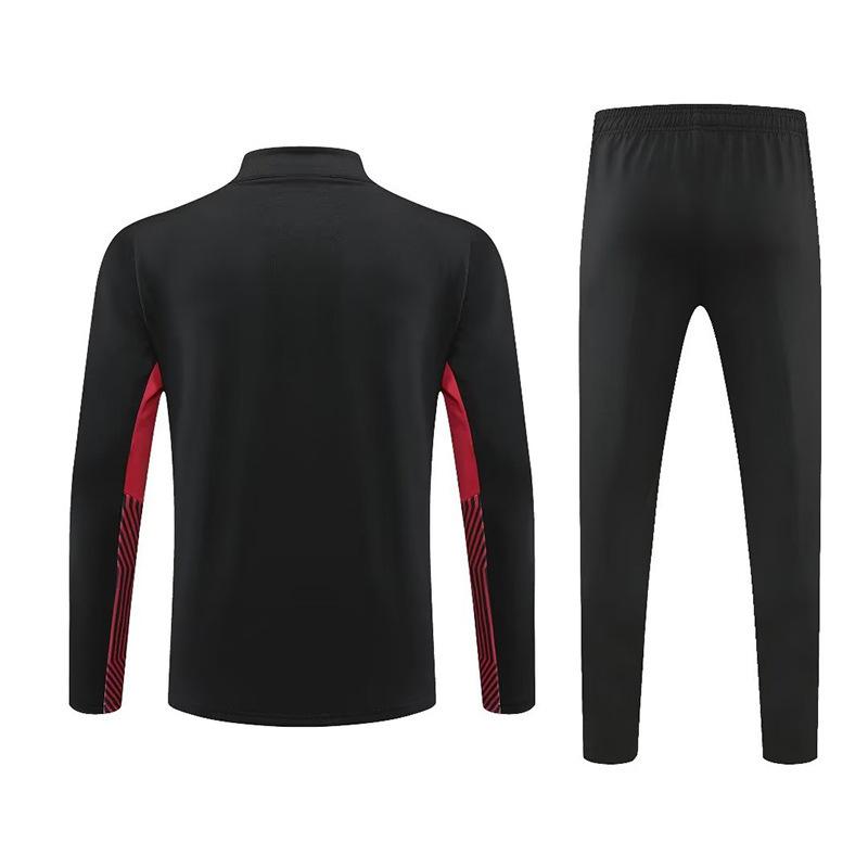 Stand Collar Half Zip Sweatsuit Set Men's Basketball Training Camp Tracksuit Custom Logo Print Sports Jacket