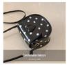 Argyle Polka Dot Mini Crossbody Bag for Girls - Cute Handheld Shoulder Bag