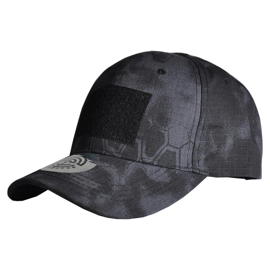 Mesh 6 Panel Snapback Cap Camo Breathable Lightweight Adjustable Rubber Patch Logo Outdoor Summer Fishing Tourist Sports