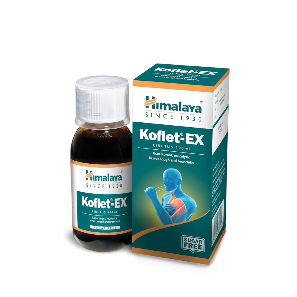 Himalaya Koflet EX Linctus 100ml Herbal Syrup | Gentle Ayurvedic Wellness Formula For Daily Balance, Natural Herbal Care
