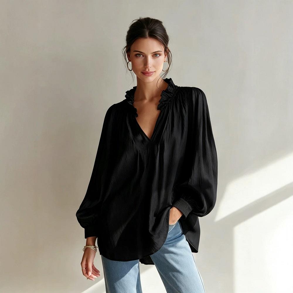 Long Sleeve Oversized Vintage Casual Loose Spring Autumn Tee T Shirt Women T-shirt Woman Tshirt Tops