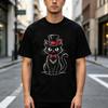 Unique Cat Graphic TShirt Fashion Forward Individuals EyeCatching Top Hat Print Casual Tee Perfect for Summer Outings