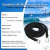 Shore-Side Mooring Rope for Small Boat Stops, Elastic Dock Line Set with Beach Stake and Quick Clip Connection