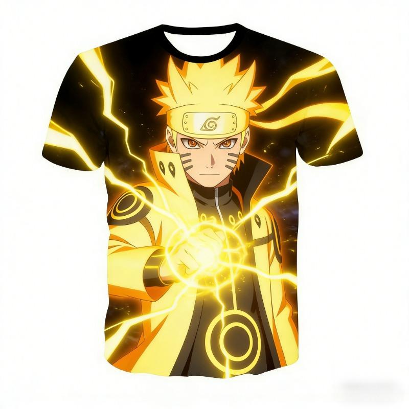New Summer Arrival: Naruto 3D Crew-Neck Anime T-Shirt — Casual, Stylish, and Perfect for Cosplay