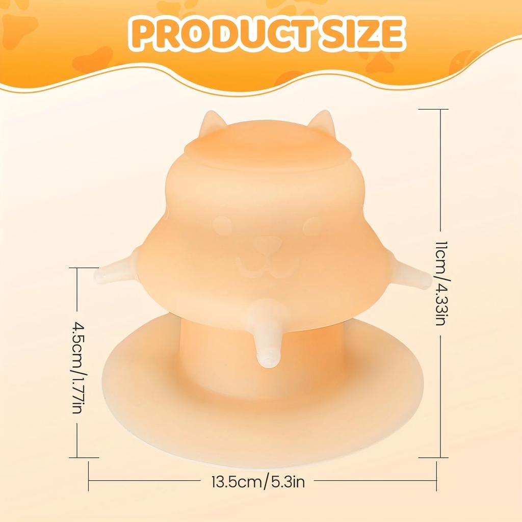 2026 New Kitten Feeding Device, 7.78 Oz, with 4 Soft and Durable Silicone Pacifiers for Easy Feeding Pet Products Cat Dog
