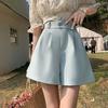 2026 Summer Women's Slimming A-line Wide-leg Shorts - Korean Style, Versatile, Casual Fit