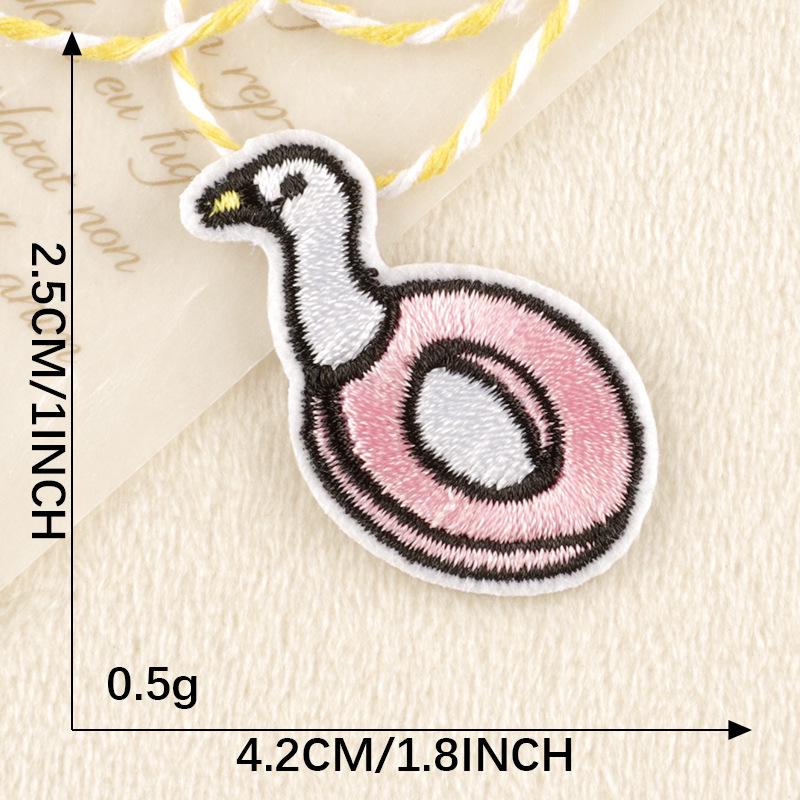 Kreslené zvířecí a ovocné vyšívané nášivky pro DIY oděvní doplňky