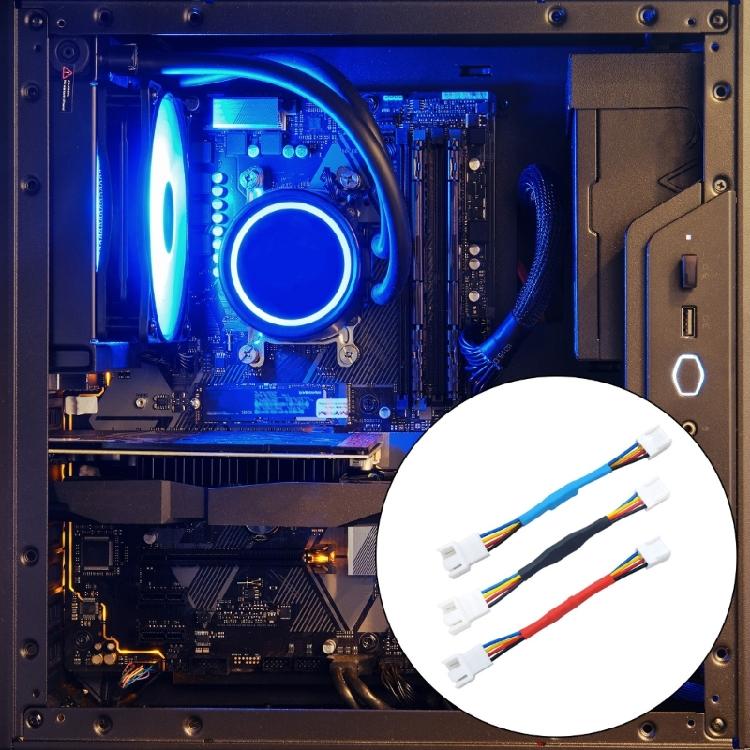 4Pin PWM Fan Adapter Cable for Computer PC CPU Case Fan Temperature Control Extension Power Cable Extension Cable