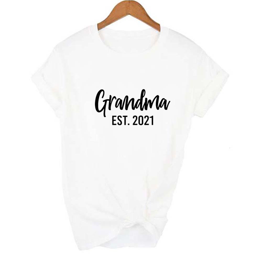 Grandma Est Women Casual T Shirt Aesthetic Short Sleeve T Shirts Female Tees Ropa De
